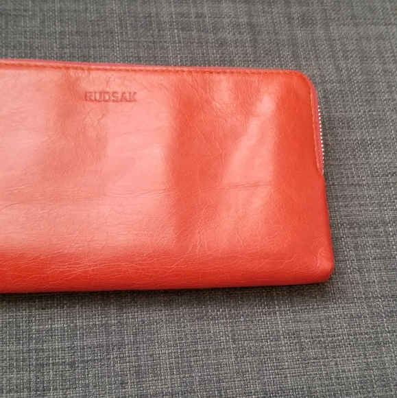 Rudsak red leather wristlet - Picture 5 of 8